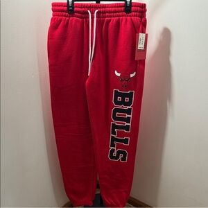 Chicago Bulls Red Fleece Sweatpants